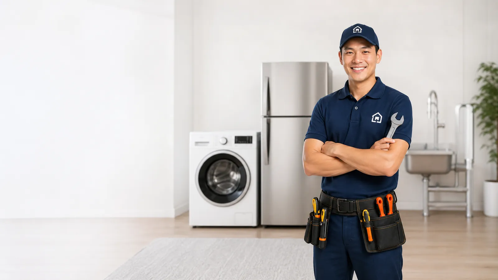 Prime Tech Engineering technician ready to service home appliances